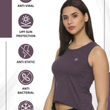 Women UPF Sun Protection Yoga Fish Tail Tank Top