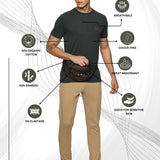 Men Round neck Bamboo Cotton T shirt