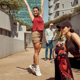 Women's Solid Detachable Track pants with Elasticated Drawstring waist & Zipper Pockets.