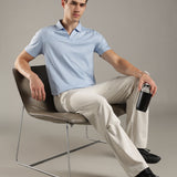 Men Stylish V Neck With Collar Polo T-Shirt