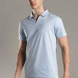 Men Stylish V Neck With Collar Polo T-Shirt