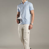 Men Stylish V Neck With Collar Polo T-Shirt