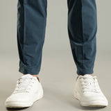 Men's Pintuck Pants with Double Button & Zipper Closure
