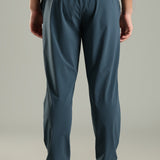 Men's Pintuck Pants with Double Button & Zipper Closure