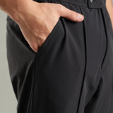 Men's Pintuck Pants with Double Button & Zipper Closure