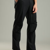 Men's Workleisure Pants with Knee Pleat & Double Button Zipper Closure