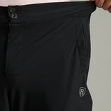Men's Workleisure Pants with Knee Pleat & Double Button Zipper Closure