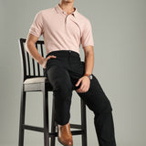 Men's Workleisure Pants with Knee Pleat & Double Button Zipper Closure