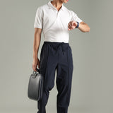 Men's Pintuck Stylish workleisure pant with elasticated drawstring