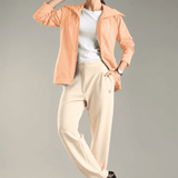 Women's Hooded Water-repellent Jacket with Thumb hole Sleeve