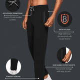 Men side pocket with Zipper closing and outside Drawstring Track Pants