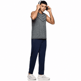 Men side pocket with Zipper closing and outside Drawstring Track Pants
