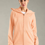 Women's Hooded Water-repellent Jacket with Thumb hole Sleeve