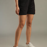 Women Shorts With Side Pocket With Zipper Closure