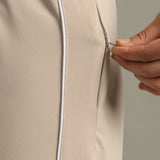 Relaxed Fit Drawstring Wide-Leg Pants Designed with contrast piping for Elevated All-Day Comfort