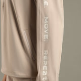 On-Trend Relaxed Fit Pullover set with wide-leg contrast piping bottom for Elevated All-Day Comfort.