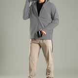 Men's All-Weather Water-Repellent Hoodie Jacket with Thumb hole
