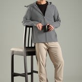 Men's All-Weather Water-Repellent Hoodie Jacket with Thumb hole