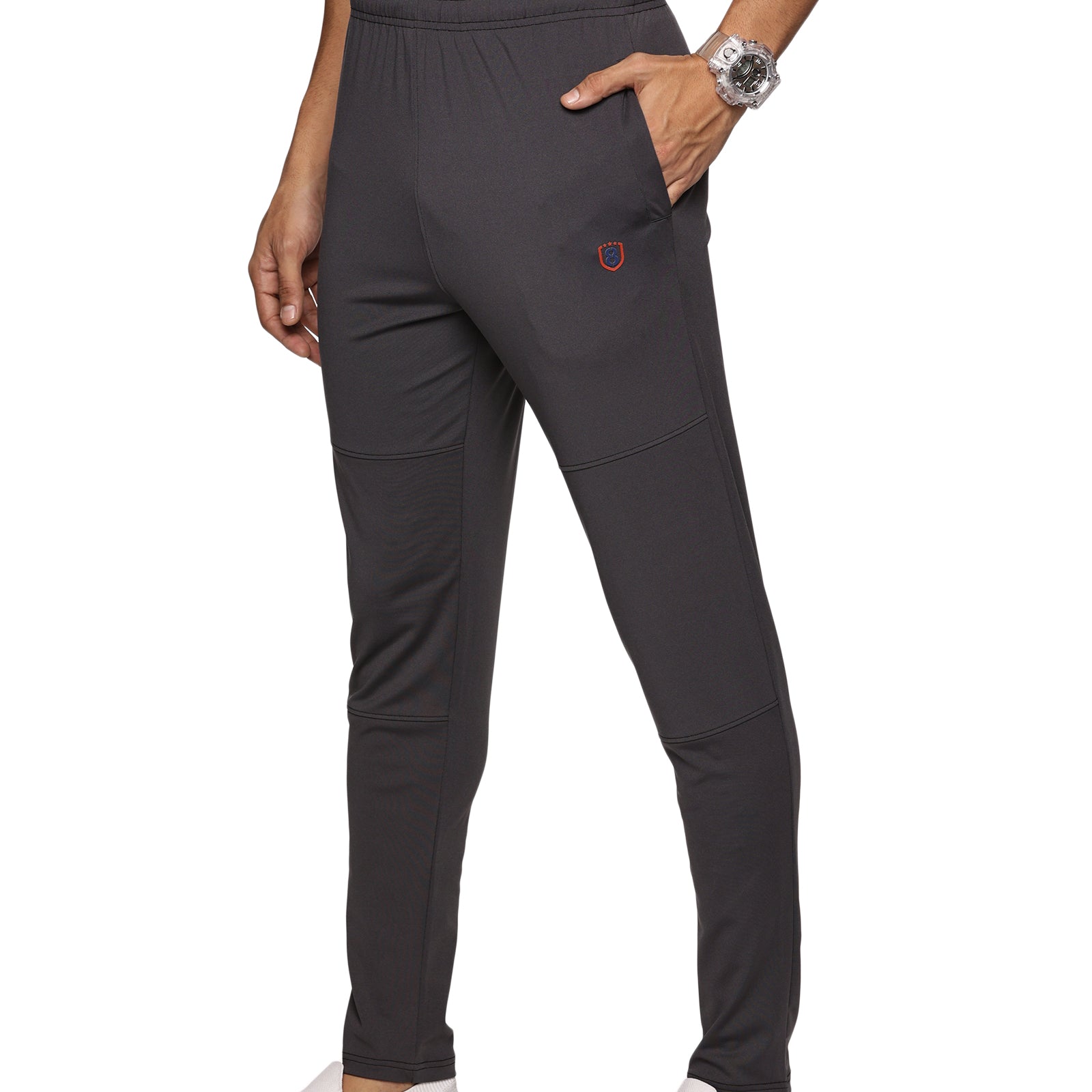 Grey Men’s sports track pants – perfect for gym and running