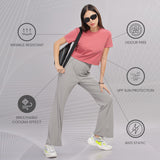 Women’s super stretchy ultra soft sweat wicking Nylon crop top