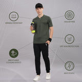 Men's Super Comfy raglan sleeve casual T shirt with chest pocket