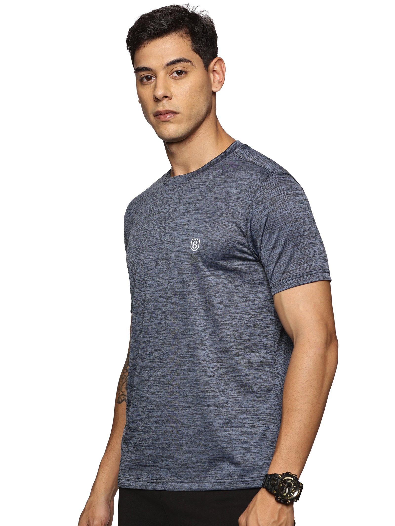 Light grey regular fit t-shirt for men – ideal for summer wear