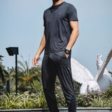 Lightweight Wrinkle Resistant Polyester Co-Ord Set for Men - Domin8