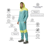 Men Colour Block Out Door Training Track Suit