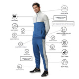 Men's Quilted Colour Block Training Track Suit