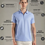 Men Stylish Polo With Zipper Closure