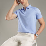 Men Stylish Polo With Zipper Closure