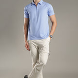 Men Stylish Polo With Zipper Closure