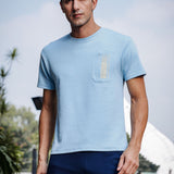 Men’s Round Neck soft cotton shrinkage resistant stretchable T Shirt