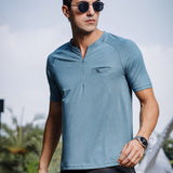 Men's Super Comfy raglan sleeve casual T shirt with chest pocket