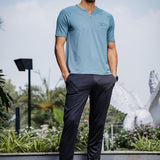 Men's Super Comfy raglan sleeve casual T shirt with chest pocket