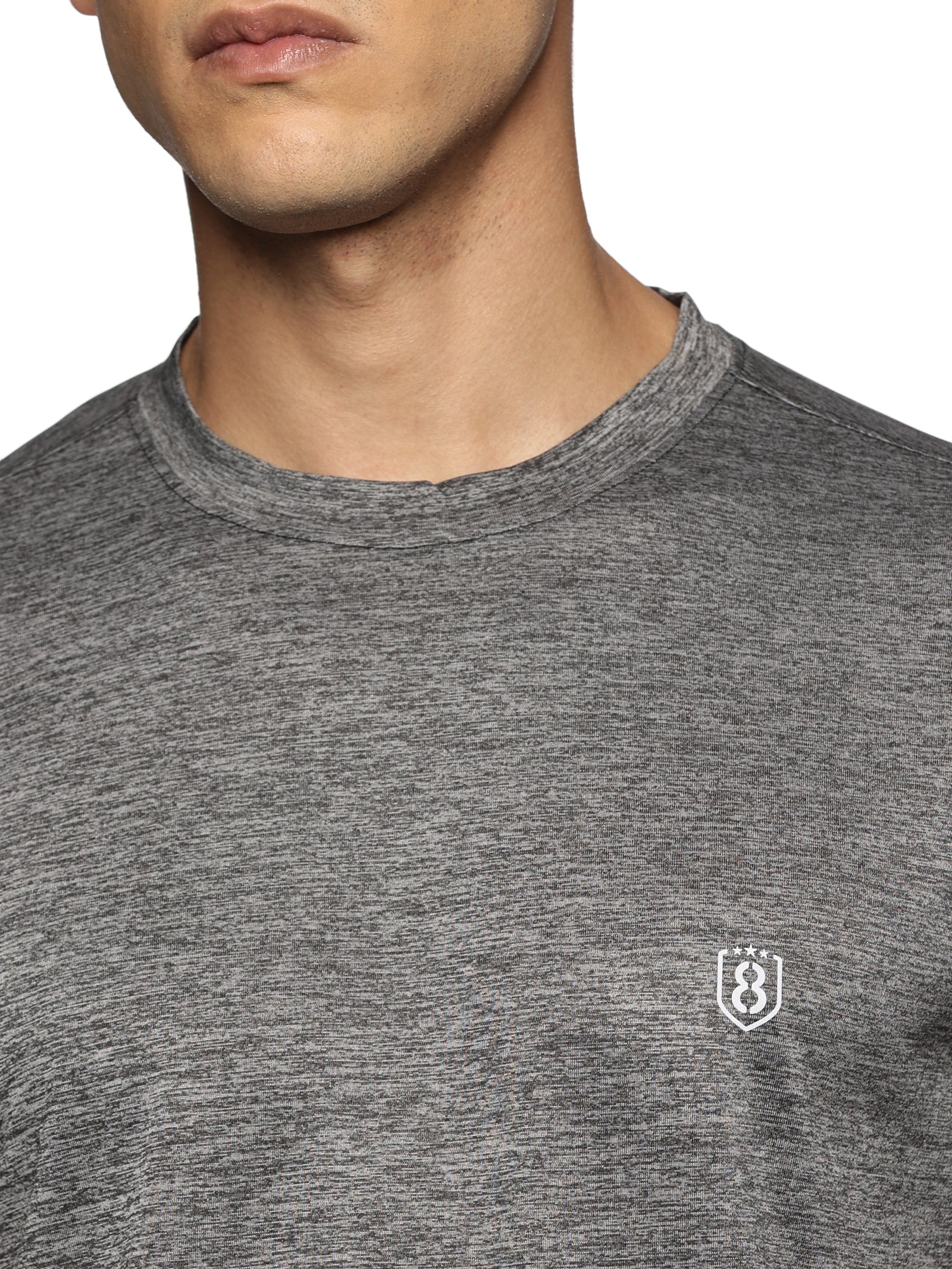 Men's casual round neck t-shirt – half sleeve design