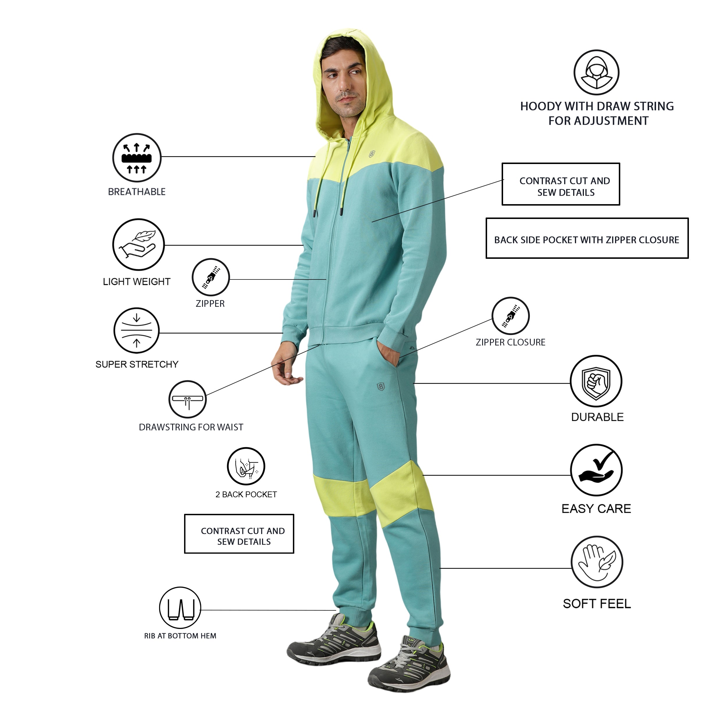 Men training jacket for fitness and sports
