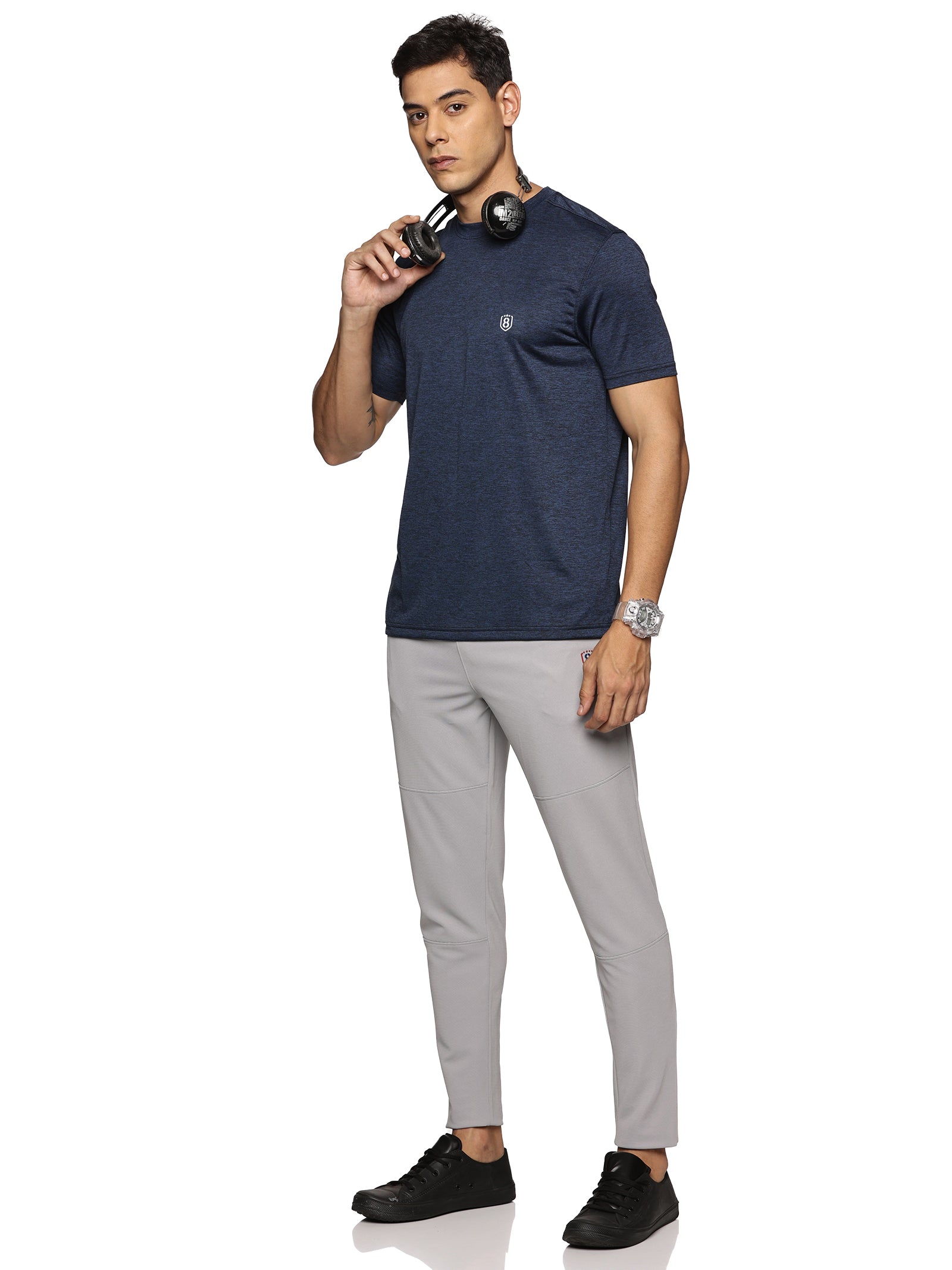 Regular fit men's t-shirt in light grey – comfortable daily wear