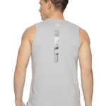 Running sleeveless tee for men made with lightweight fabric