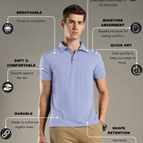 Men Stylish Polo With Button Closure
