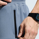 Men’s Cut & Sew Side Zipper Shorts