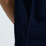 Men's Pintuck T Shirt With  Multi Reflector Print On Chest