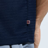 Men's Pintuck T Shirt With  Multi Reflector Print On Chest