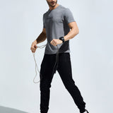 Men's Round Neck Multi reflector Logo T-Shirt