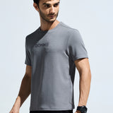 Men's Round Neck Multi reflector Logo T-Shirt