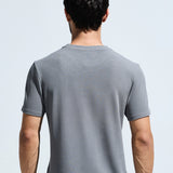 Men's Round Neck Multi reflector Logo T-Shirt