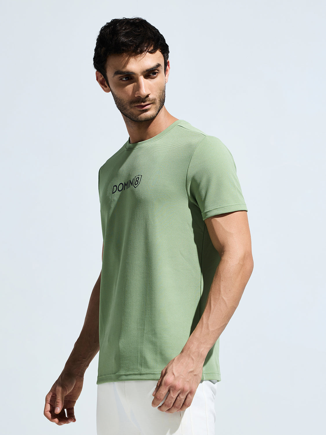 Men's Round Neck Multi reflector Logo T-Shirt