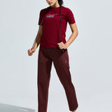 Women's  Round Neck T Shirt With Reflective Print