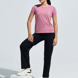 Women’s criss cross back mesh top
