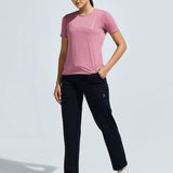 Women’s criss cross back mesh top